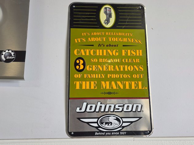 Image for Johnson Outboards Advertising Sign