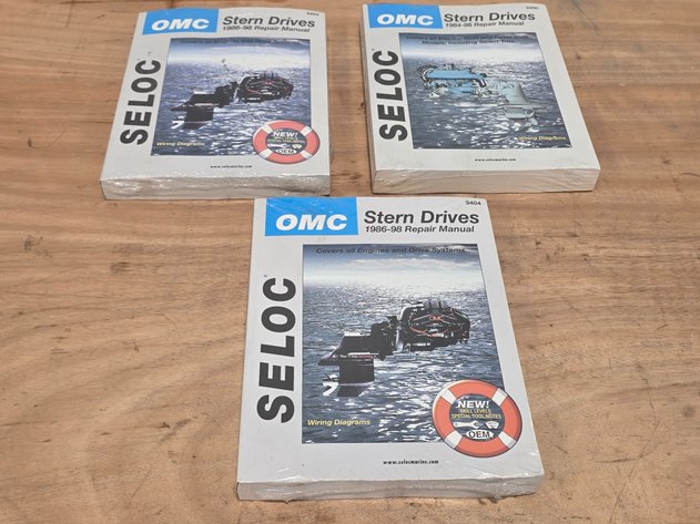 Image for 3 Seloc Omc Stern Drive Repair Manuals
