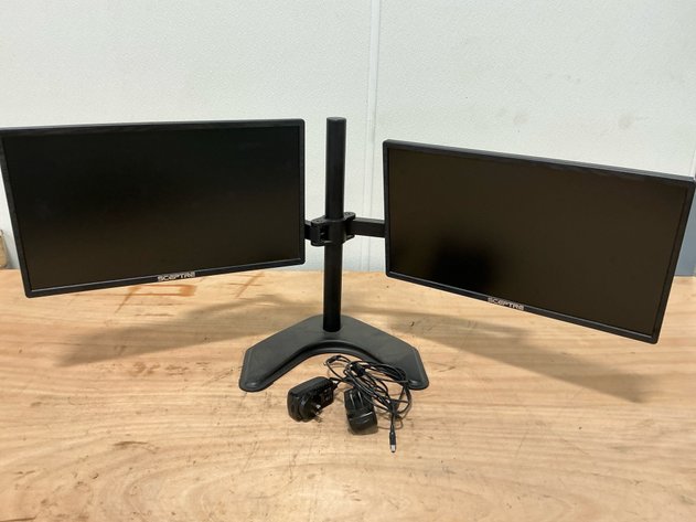 Image for Two Sceptre Monitors On WALI Stand