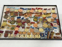Assorted East German Medals And Pins