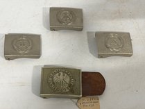 Four Militaria Enlisted Belt Buckles