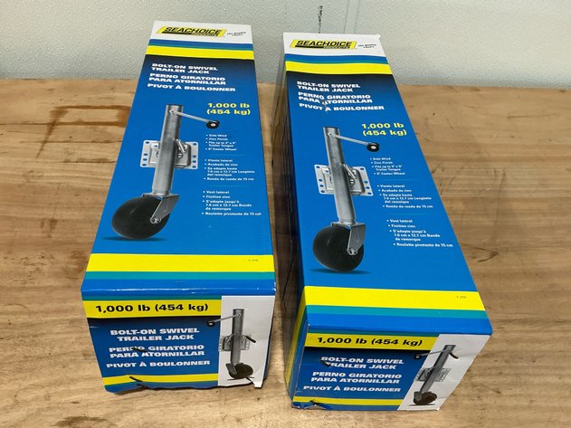 Image for 2 Seachoice Bolt-On Swivel Trailer Jacks