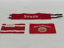 Three East German Militaria Armbands