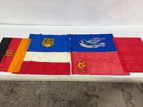 Six Historical Memorabilia Flags