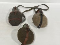 Three Early DDR Military Canteens