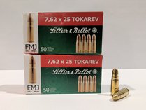 Sellier & Bellot 7.62x25  Tokarev Ammunition
