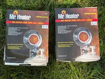Two Mr. Heater Tank Top Heaters