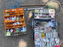 Flambeau And Rebel Tackle Boxes And Nets