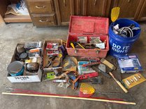 Mixed Hand Tools And Hardware Lot