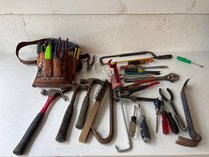 Assorted Hand Tools And Tool Belts