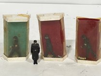 4 Vintage Miniature Military Toy Soldiers