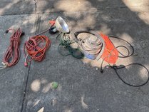 Shop Vacuum, Work Light & Extension Cords