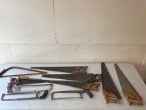 10 Assorted Hand Saws And Hacksaws