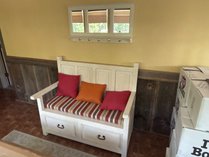 Storage Bench And Mirror