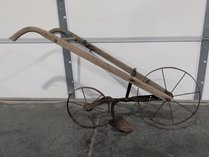 Antique Walk-Behind Wheel Cultivator