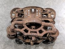 Antique Cast Iron Hay Trolley