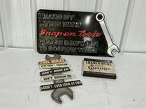 Three Snap-On And Garage Signs