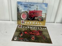 2 McCormick Farmall Tin Signs