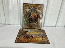 Two Decorative Farm Metal Signs