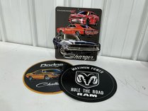 Three Dodge And Ram Metal Signs