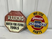 Collectible Chevrolet And Warning Signs