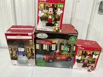 4 Holiday Airblown Inflatables