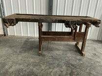 Wooden Woodworking Workbench With Vise
