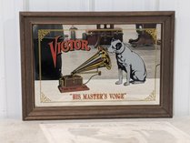 Framed Victor Advertising Mirror