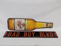 Miller High Life And Bad Boy Blvd Signs