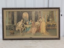 F. Beda Chess Game Framed Artwork