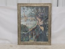 Framed Vintage Style Paris Print