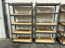 2 Utility Metal Shelving Units