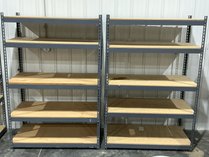 2 Utility Metal Shelving Units