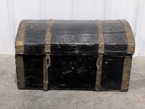 Antique Wooden Storage Trunk