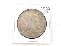 1922 D US Peace Silver Dollar