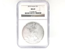 NGC 2010 American Silver Eagle S$1