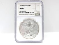 NGC 2008 American Silver Eagle S$1