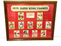 Pro Set Chiefs Super Bowl IV Card Display