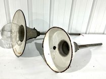 2 Vintage Industrial Pendant Lights