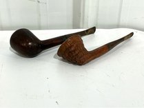 Two Wooden Tobacco Pipes