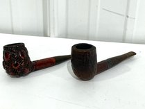 Two Wooden Tobacco Pipes