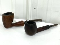 Two St Claude France Tobacco Pipes