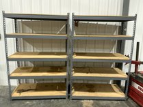 2 Utility Metal Shelving Units