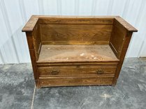 Antique Wooden Storage Bench