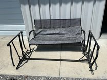 Metal Patio Glider Bench