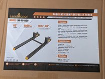 LandHonor 4000lb Clamp-On Pallet Forks