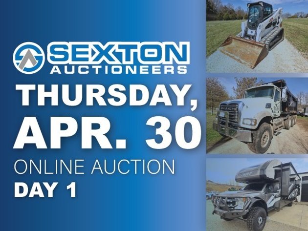 Image for Day One - April 30th | Sexton Auctioneers April 2026 Online Equipment Auction