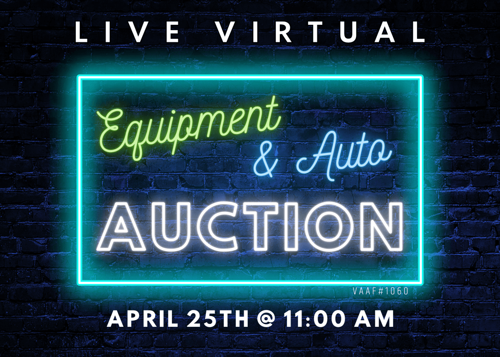 Image for April Live Virtual Equipment & Auto Auction