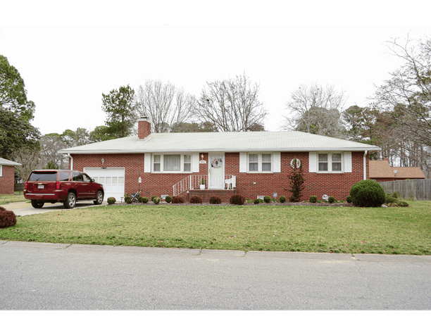 Image for Finance Friendly Auction Sale. Only 1 Owner.  3 bedroom 2 bath, 1150 Sqft Brick rancher in the Brigadoon Neighborhood of Va Beach.