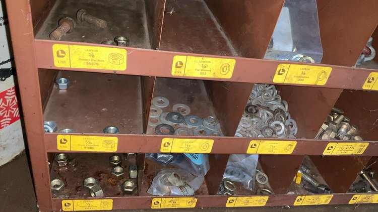 Bolt Bin and Bolts